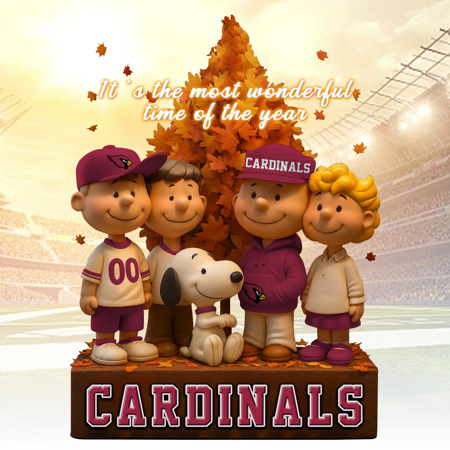ARI x NFL Premium Acrylic Block Peanuts DATND TANTD 120825