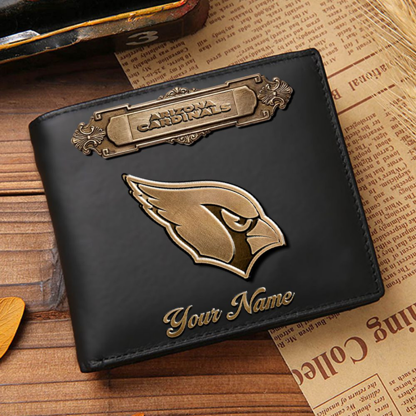 ARI x NFL Premium Leather Wallet DatND DVT