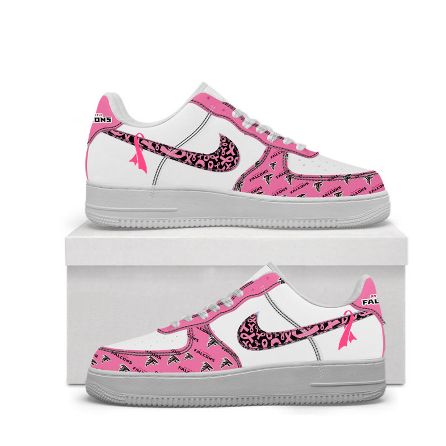 ATL Man Low Top Shoes x Breast Cancer Awareness DatND DVT