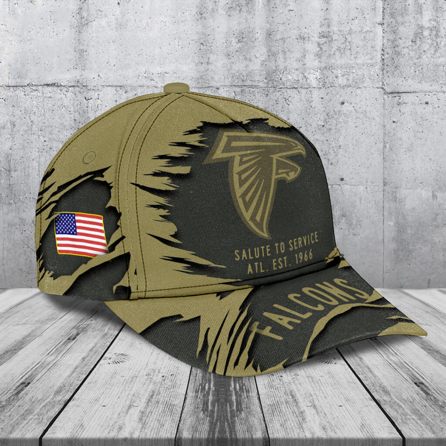 ATL x NFL 2025 Salute to Service Classic Cap DATND TANTD