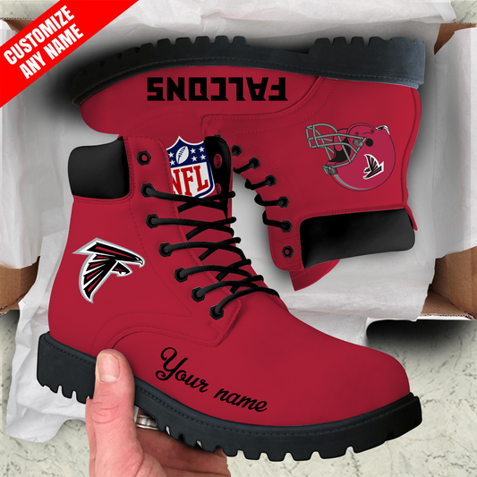 ATL x NFL Custom Leather Boots DATND TANTD