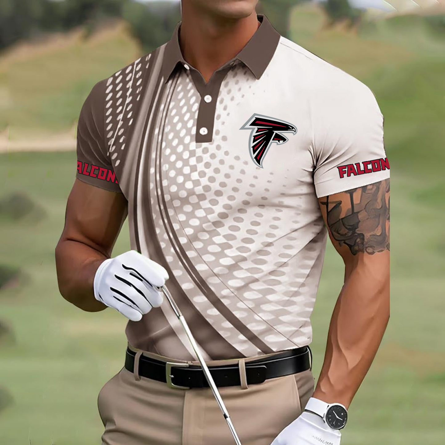 ATL x NFL Polo Shirt DATND TANTD