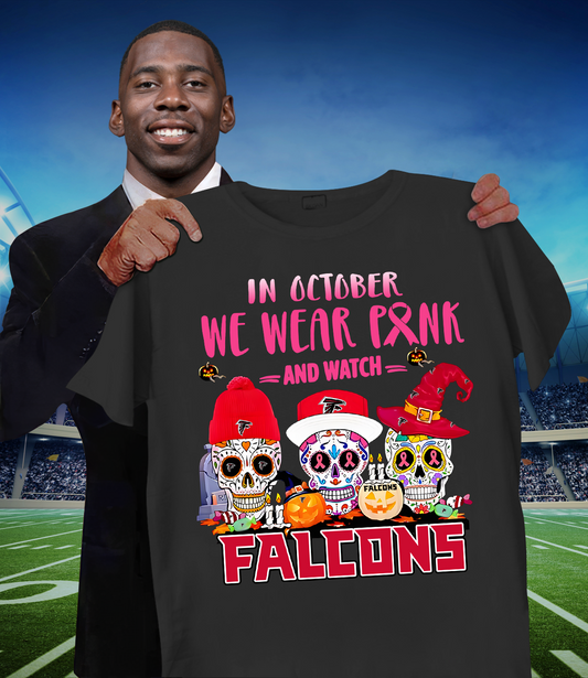 ATL x NFL Sugar skull in October we wear pink and watch DATND TANTD