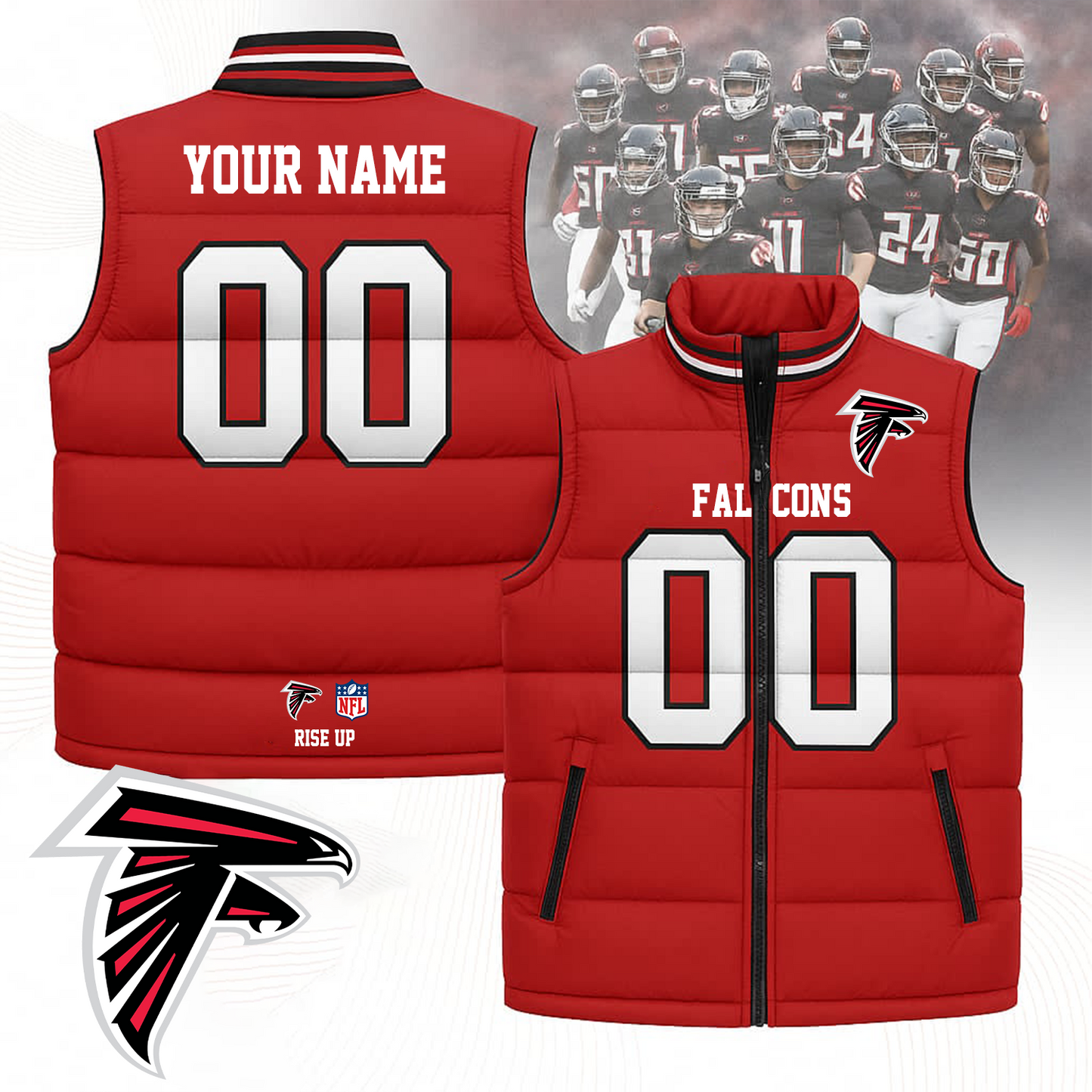 ATL x NFL Unisex Puffer Vest DatND ThuongNH