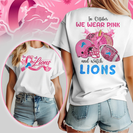 In October We Wear Pink And Watch DL Shirt DDT NTL