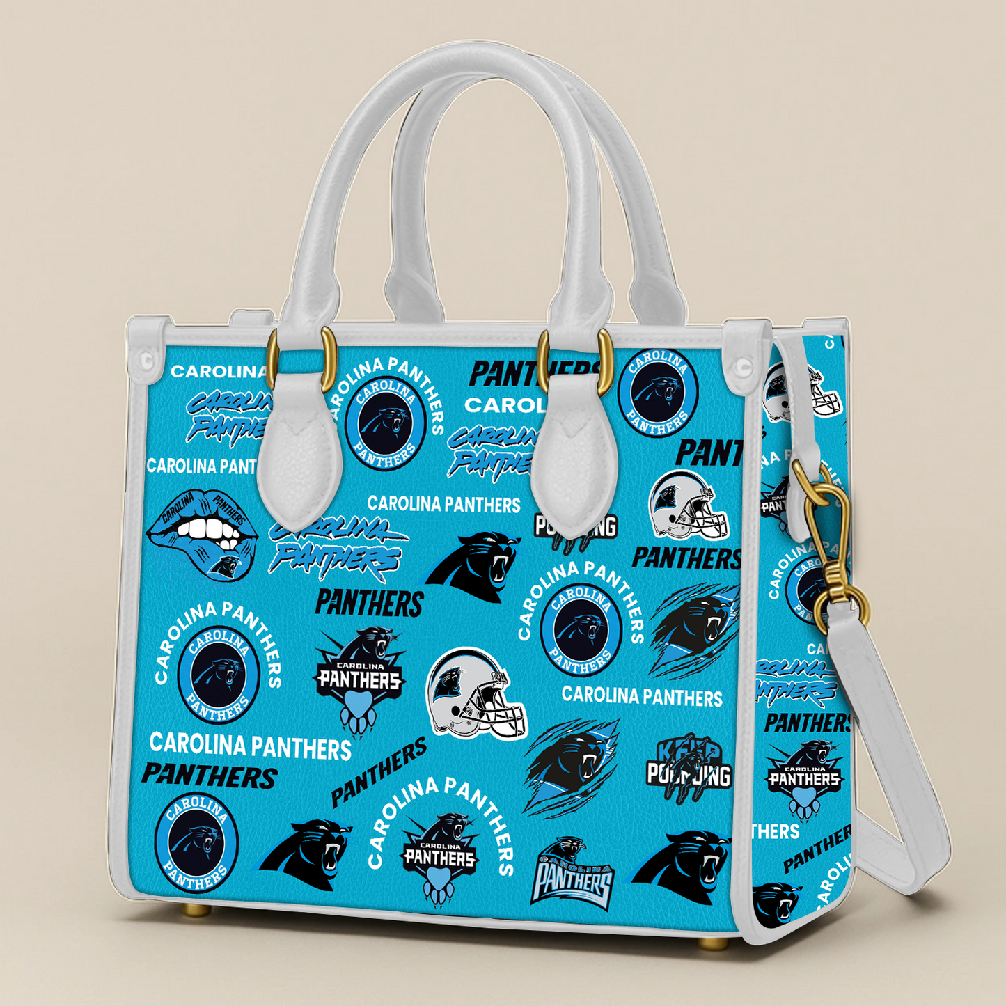 Carolina Panthers Women Leather Hand Bag V1 DATND TANTD
