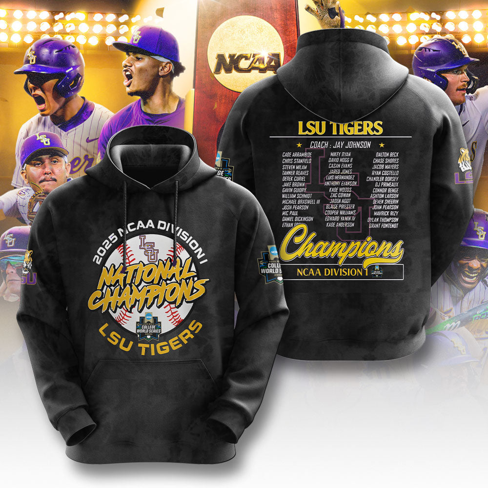 LSU Wins 2025 DI Baseball National Championship V66 Shirt DDT CTND