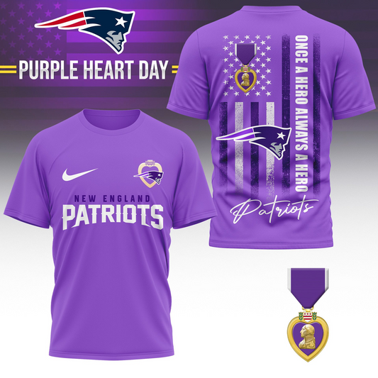 NEP Premium National Purple Hear Day 3D Shirt DDT TTV