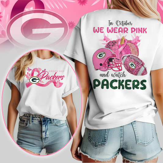 In October We Wear Pink And Watch GBP Shirt DDT NTL