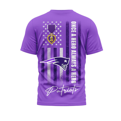 NEP Premium National Purple Hear Day 3D Shirt DDT TTV