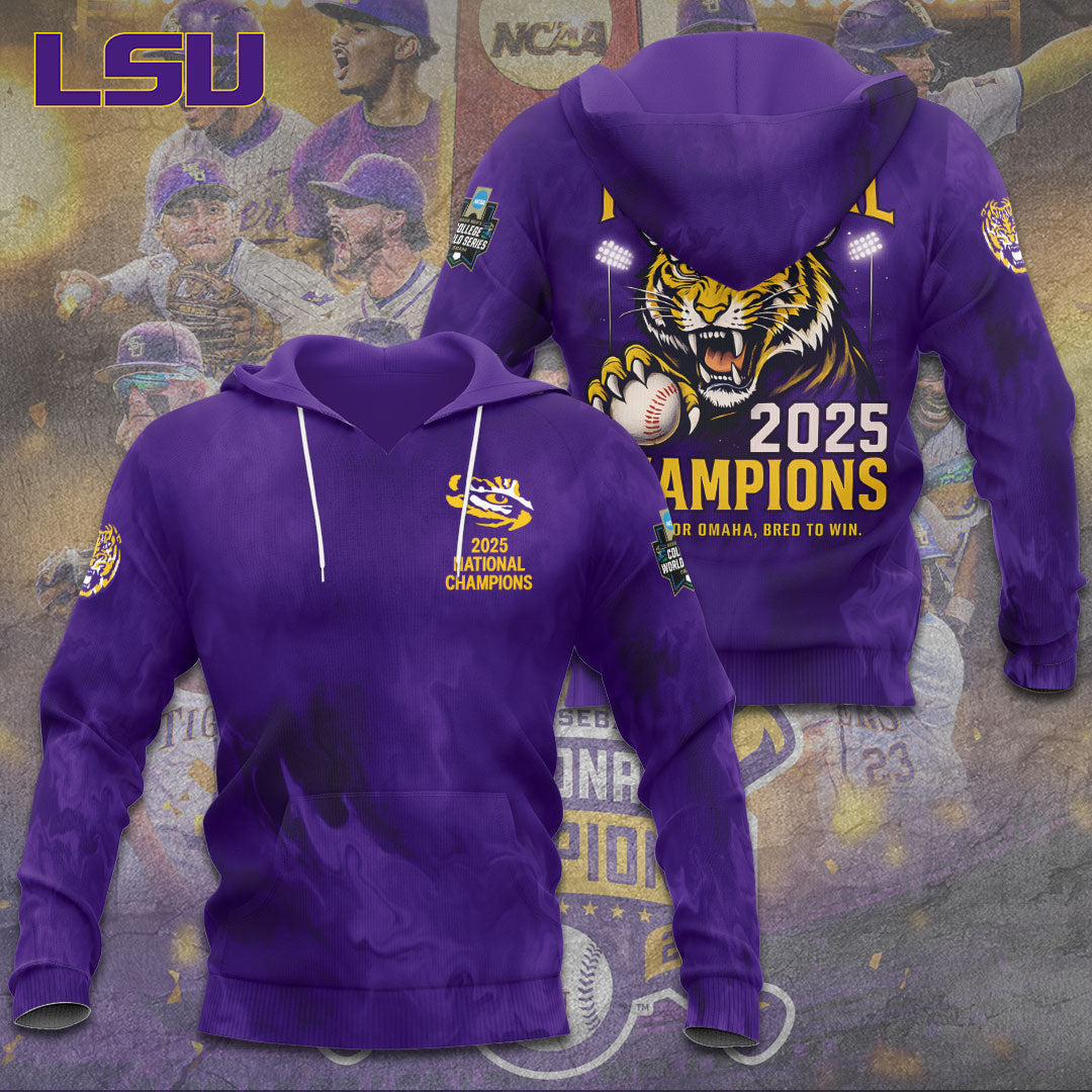 LSU Wins 2025 DI Baseball National Championship V70 Shirt DDT CTND