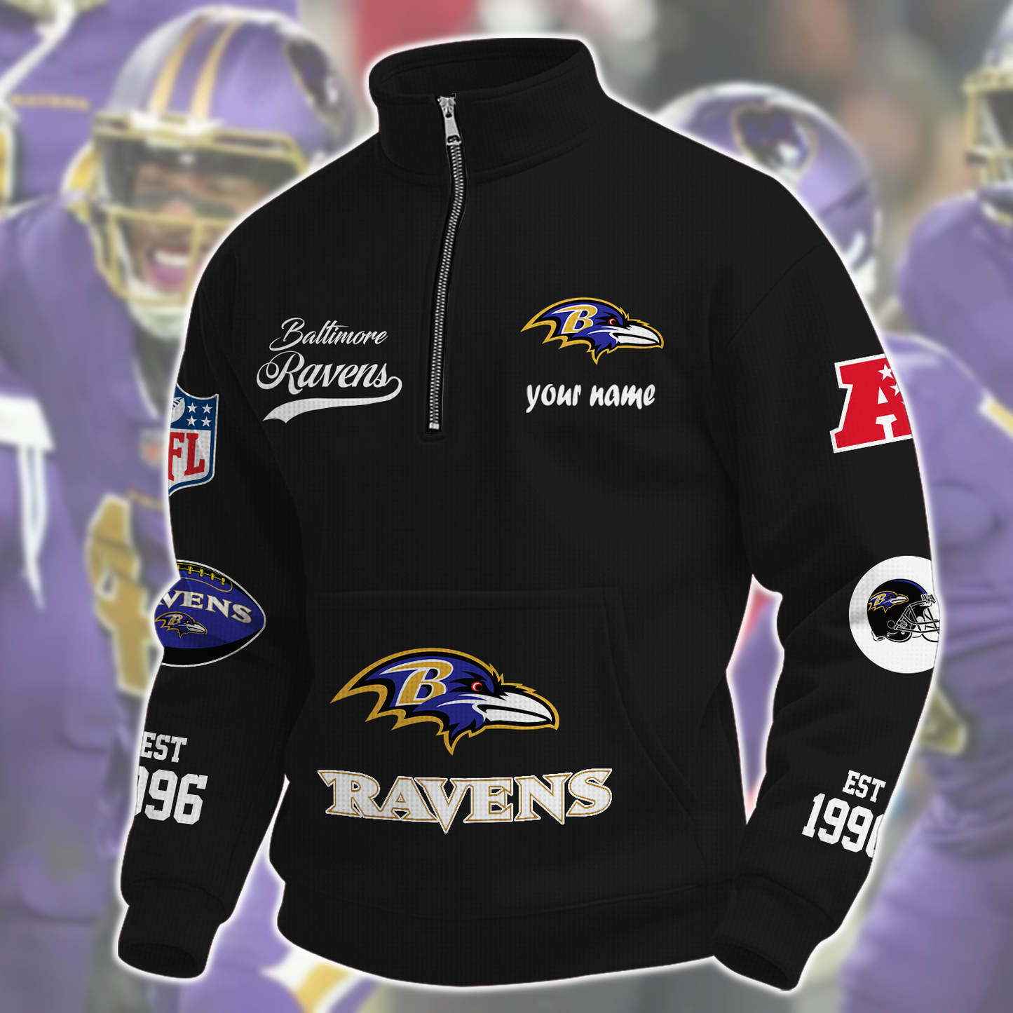 BAL  x NFL Quarter-Zip Sweatshirt DatND DVT