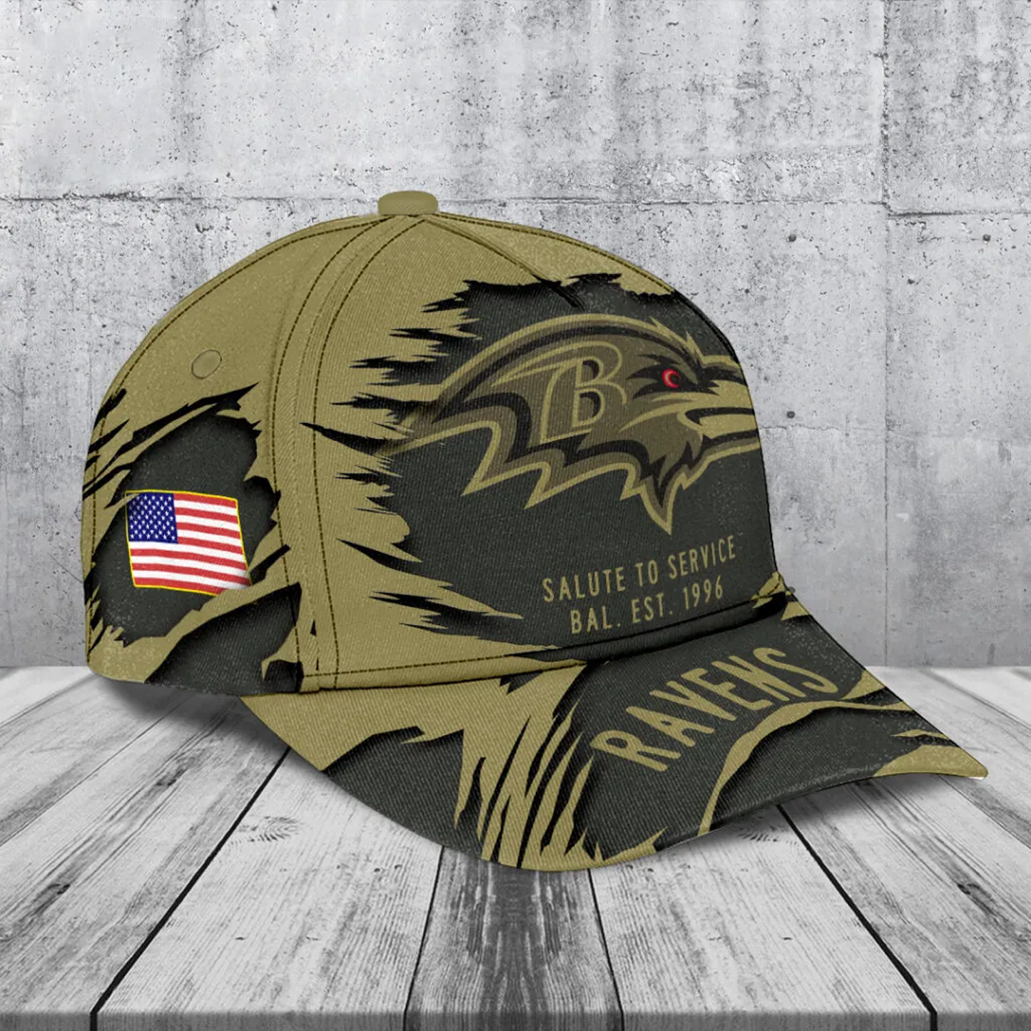 BAL x NFL 2025 Salute to Service Classic Cap DATND TANTD