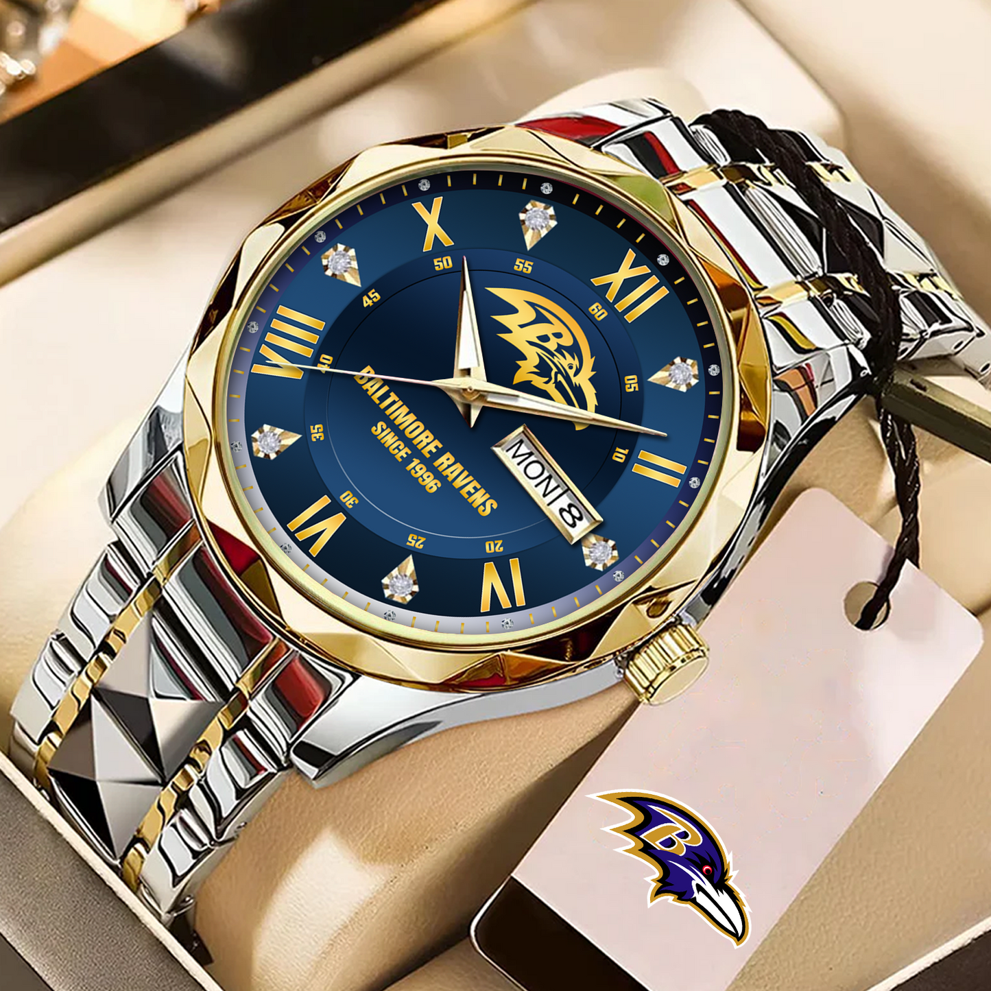 BAL x NFL Alloy Luxury Quartz Watch DATND TANTD