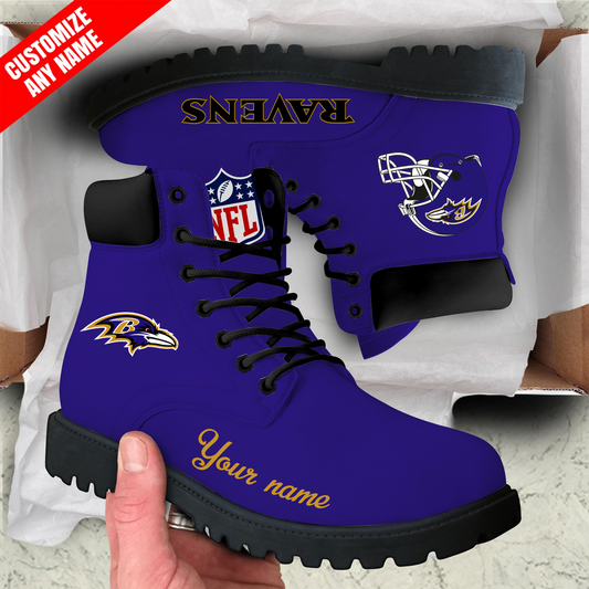 BAL x NFL Custom Leather Boots DATND TANTD