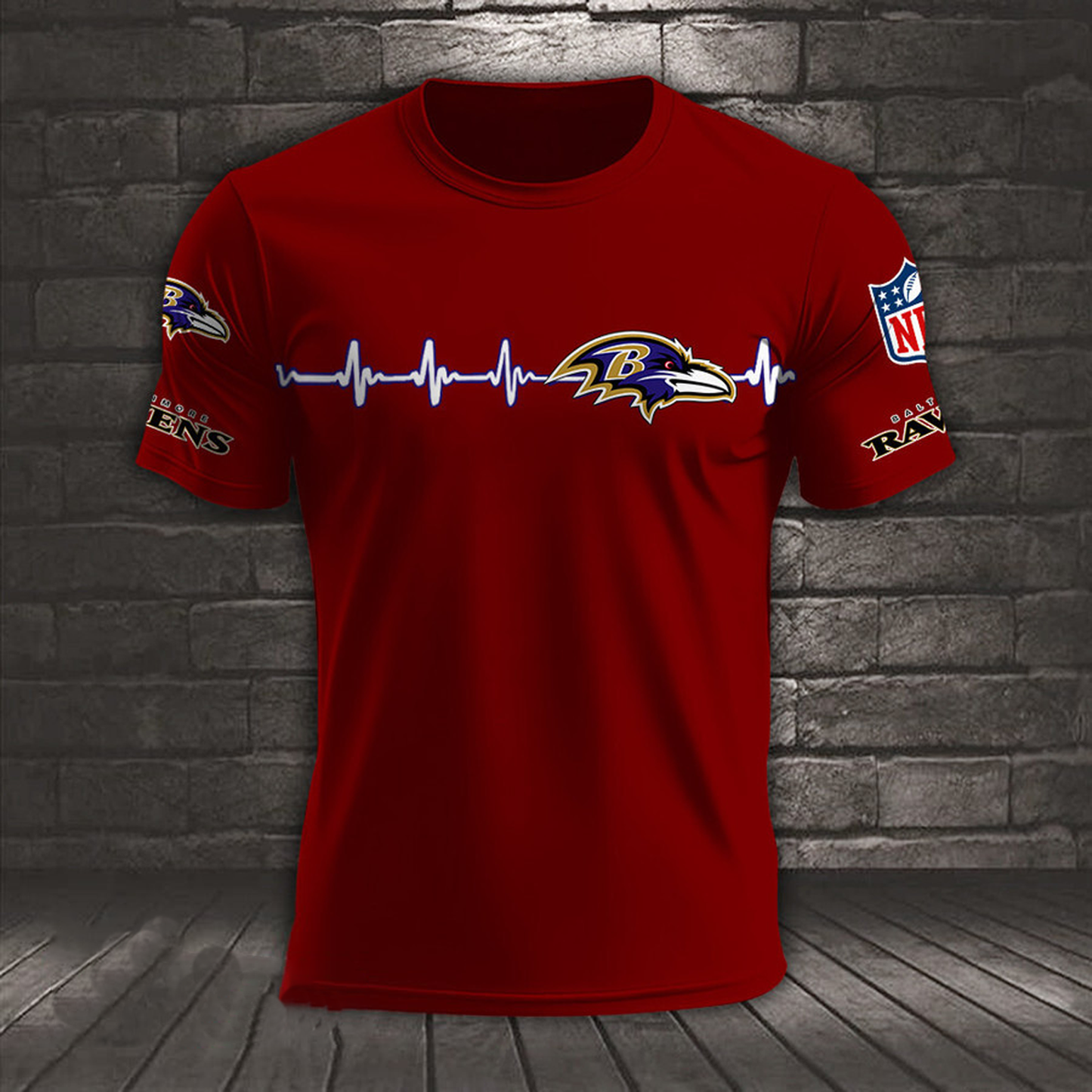 BAL x NFL Heart Rate Map Special 3D Shirt DatND ThuongNH