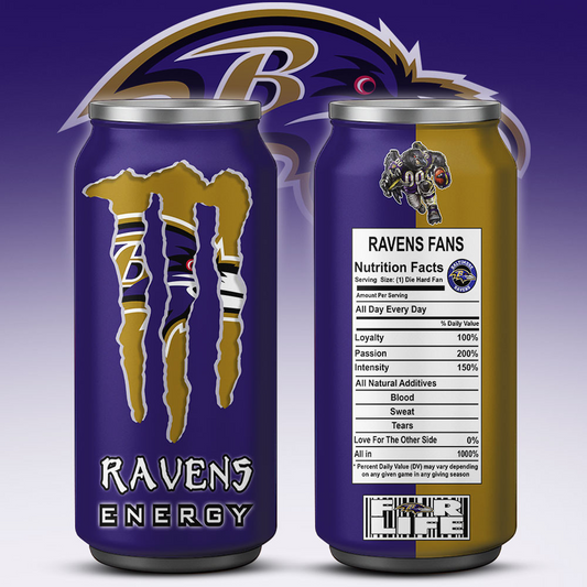 BAL x NFL Monster Energy Tumbler Gift for Fans DATND TANTD