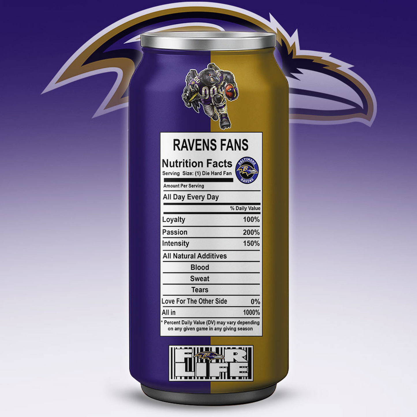 BAL x NFL Monster Energy Tumbler Gift for Fans DATND TANTD