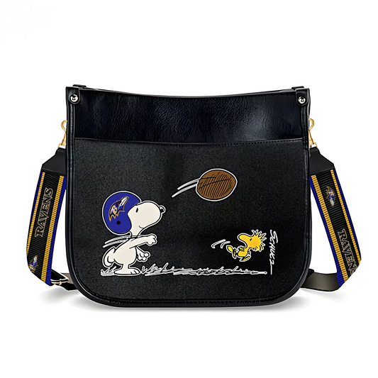BAL x NFL Peanuts Snoopy Football Shoulder Bag DatND ThuongNH