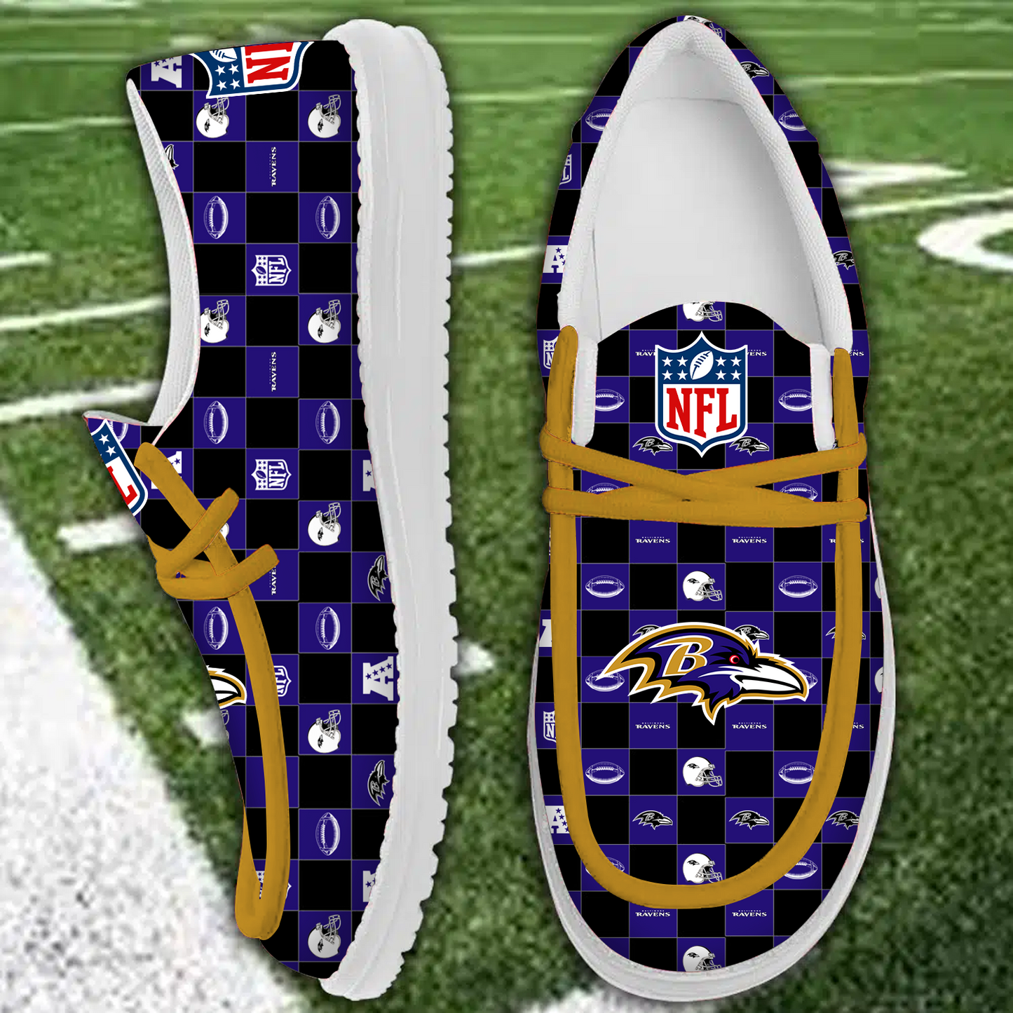 BAL x NFL Personalized Low Top Shoes DATND TANTD