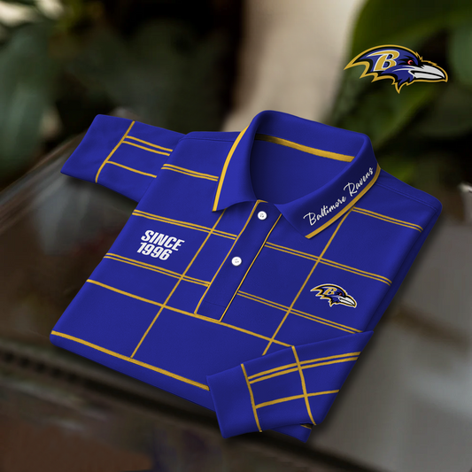 BAL x NFL Polo Shirt Long Sleeve DatND DVT