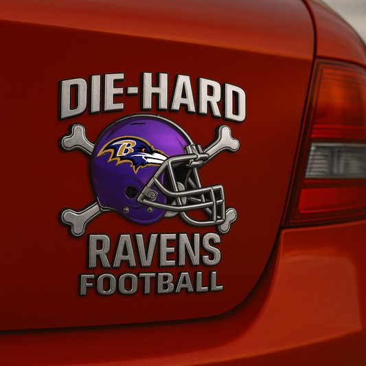BAL x NFL Premium 3D Car Name Badge DATND DVT