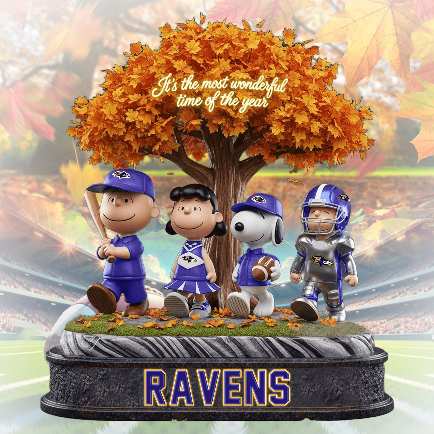 BAL x NFL Premium Acrylic Block DATND TANTD