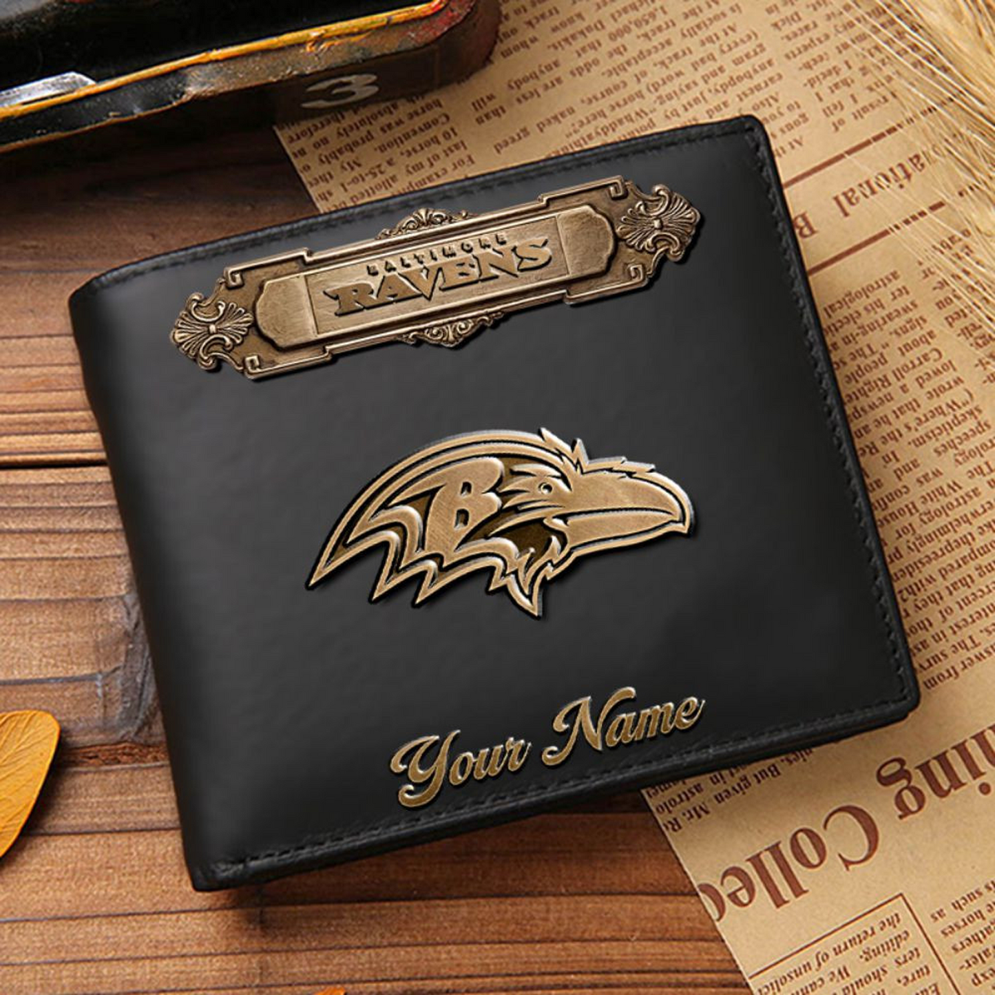 BAL x NFL Premium Leather Wallet DatND DVT