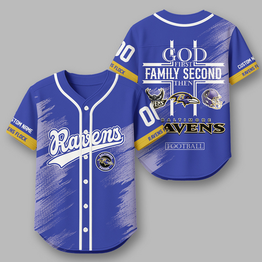 BAL x NFL Premium NFL Baseball Jersey DATND TANTD