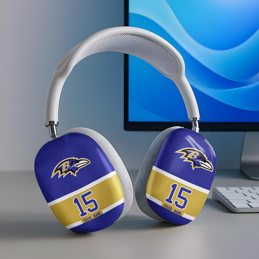 BAL x NFL Special Airpod Max Case Cover Personalized DATND TANTD