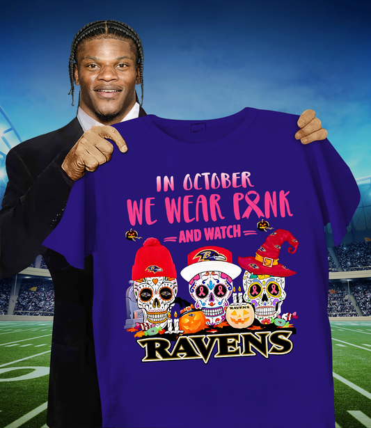 BAL x NFL Sugar skull in October we wear pink and watch DATND TANTD