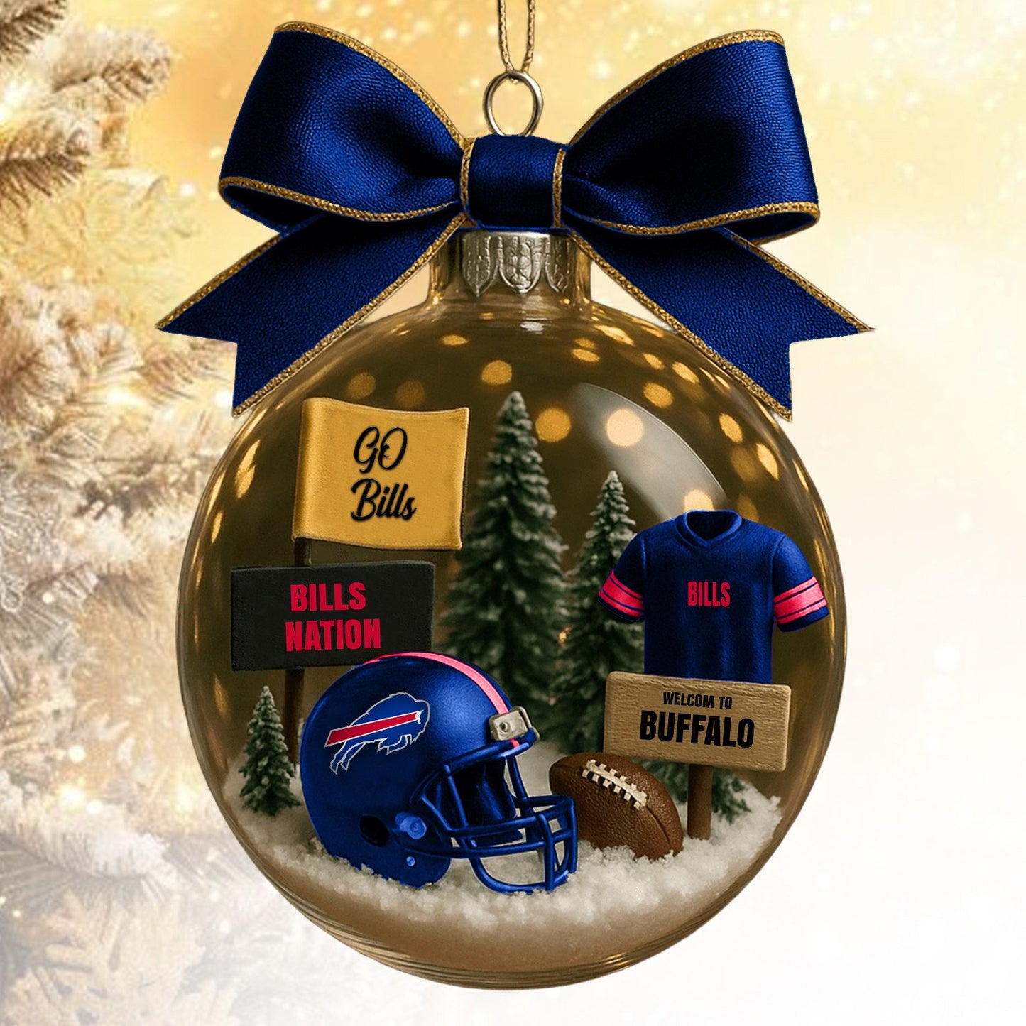 BB  NFL Acrylic Ball Ornament - Best Gift For Fans DDT CTND
