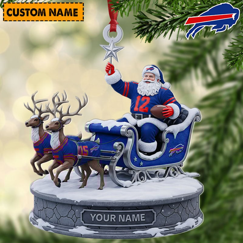 BB NFL Personalized Christmas Ornament Gift For Family DDTNTL
