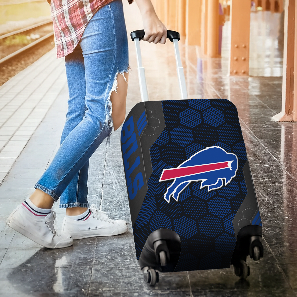 BB NFL V3 Luggage Cover Suitcase Protector DDT NTL