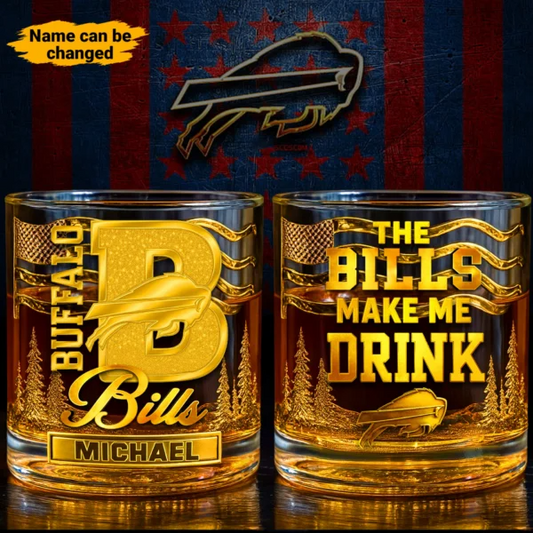 BB Premium NFL Golden Whiskey Fan Glass DDT HLPhuong