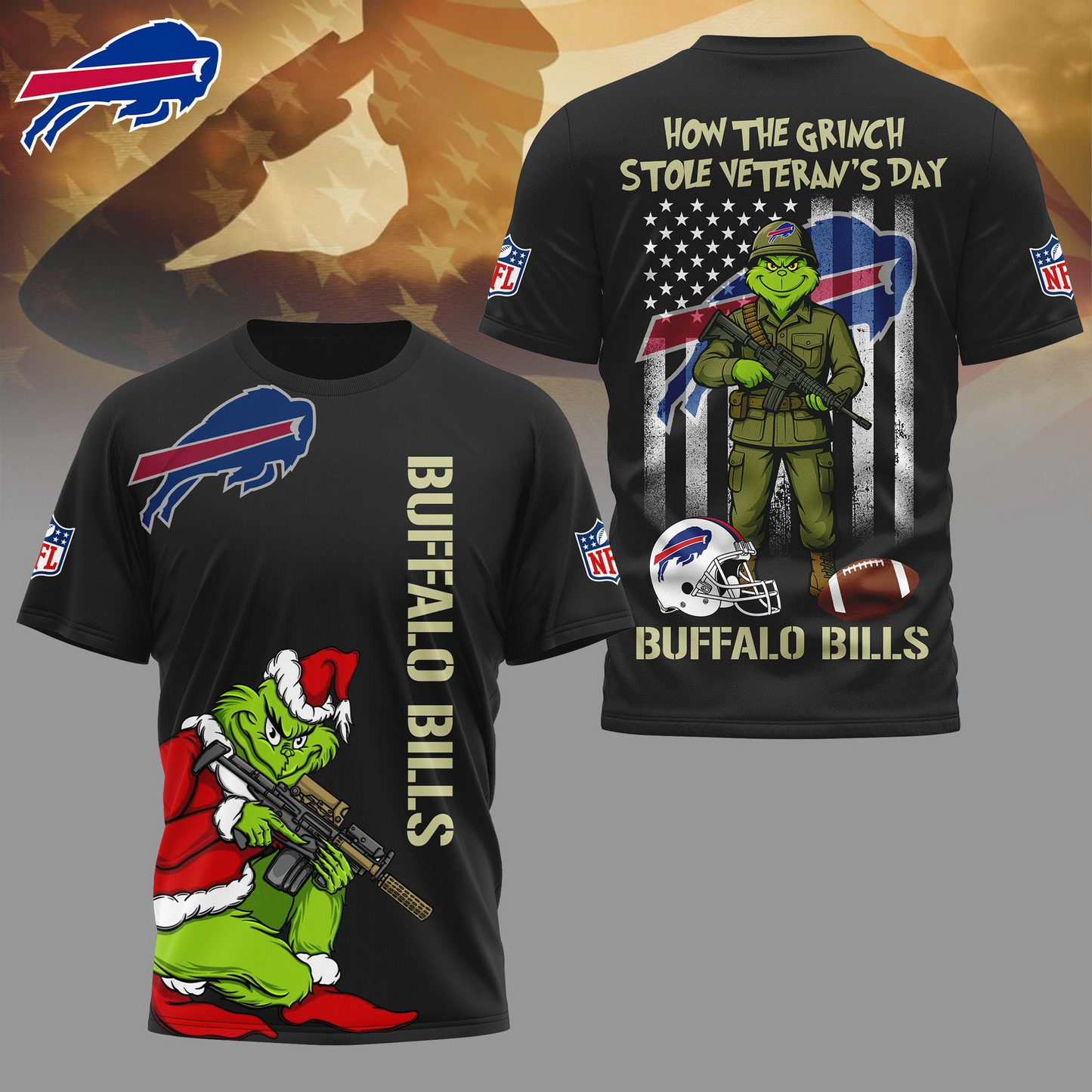 BB Premium NFL The Grinch Salute Veterans DDT CTND