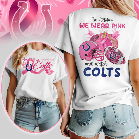 In October We Wear Pink And Watch IC Shirt DDT NTL
