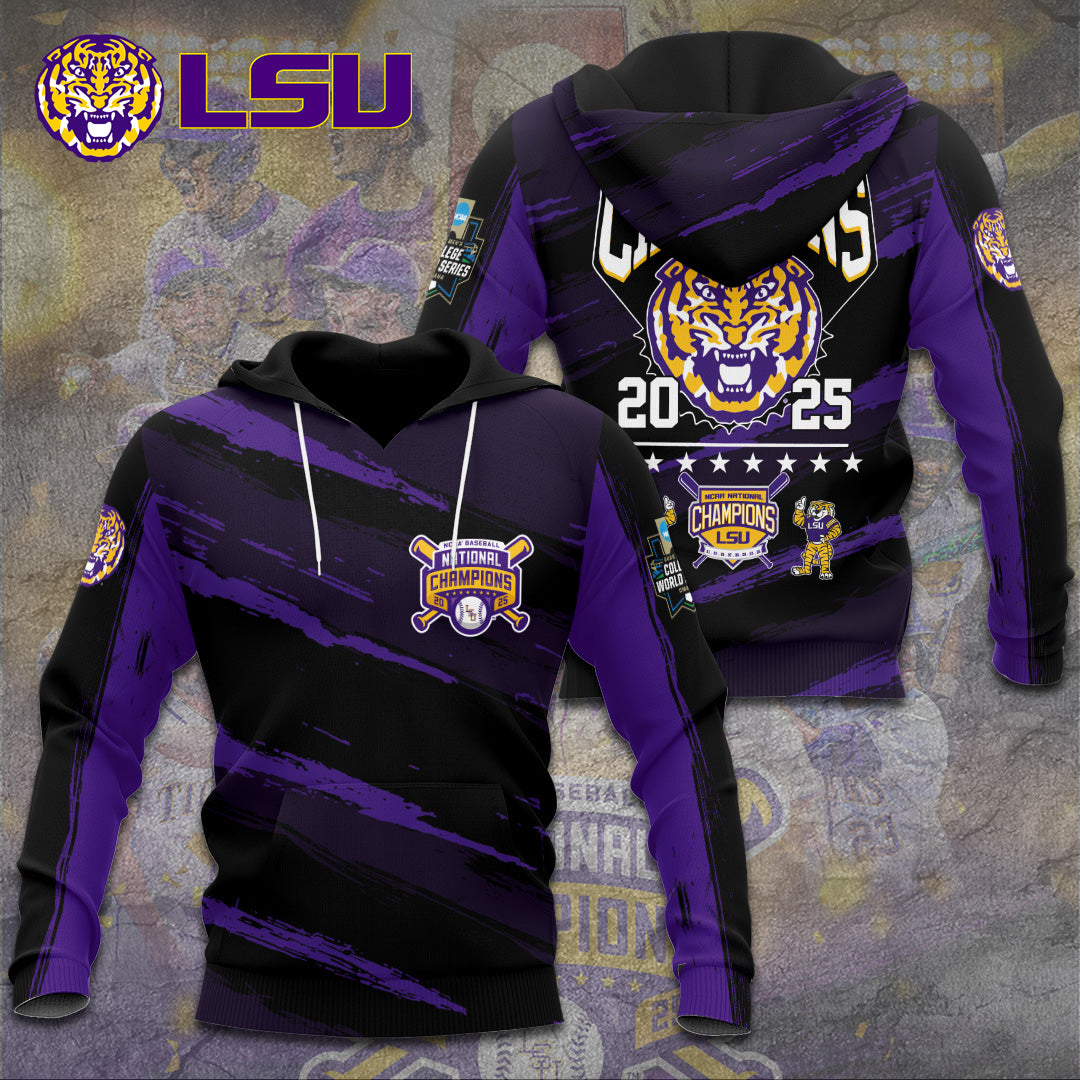 LSU Wins 2025 DI Baseball National Championship V73 Shirt DDT CTND