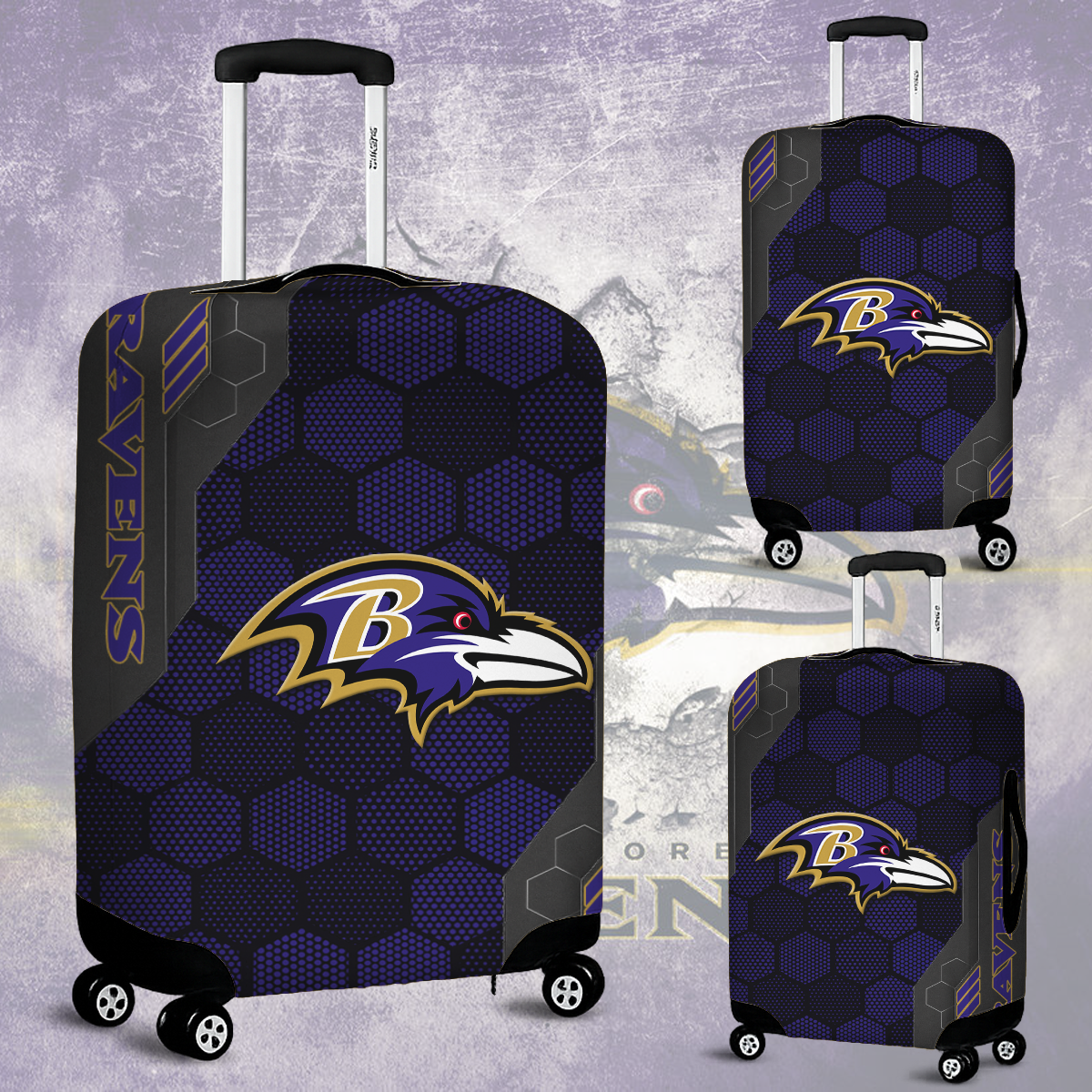 BR NFL V3 Luggage Cover Suitcase Protector DDT NTL