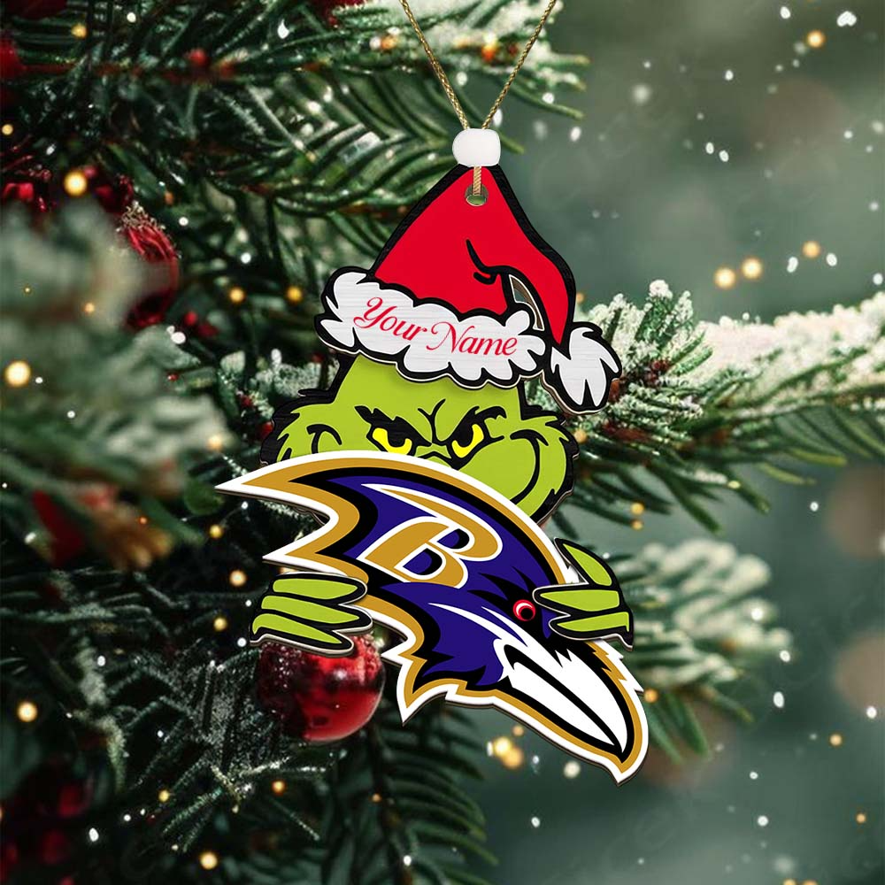 BR NFL x Grin Christmas Ornament DDT HLP