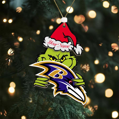 BR NFL x Grin Christmas Ornament DDT HLP