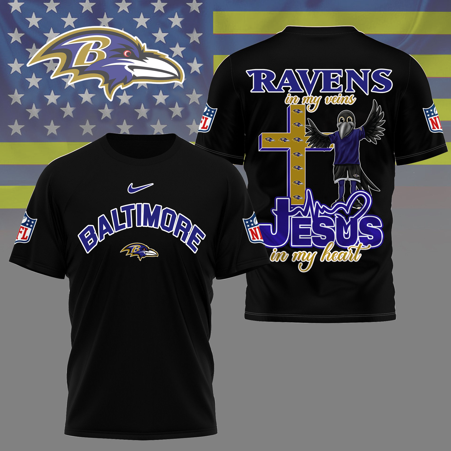 BR Premium Faith & Football 3D Shirt DDT TTV