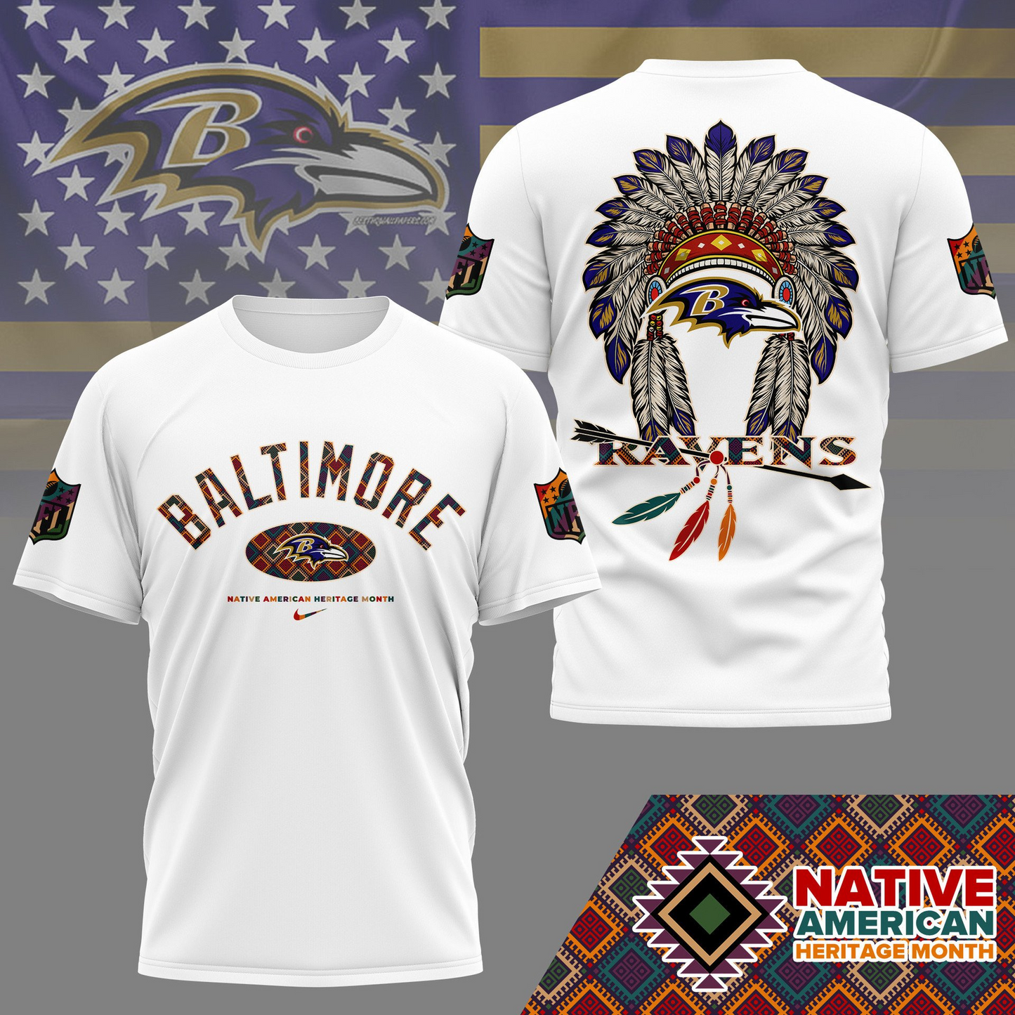 BR Premium Native American Heritage Month 3D Shirt DDT TTV