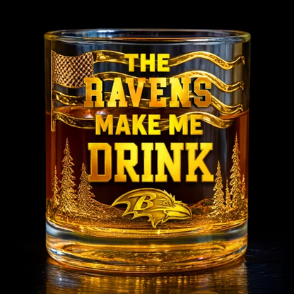 BR Premium NFL Golden Whiskey Fan Glass DDT HLPhuong