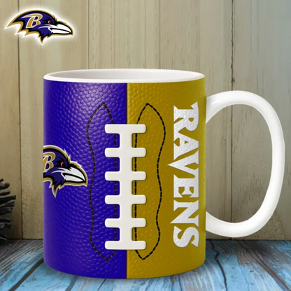 BR Premium NFL Split Color Ceramic Mug DDT HLPhuong