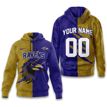 BR Premium NFL Split Color Hoodie DDT HLPHUONG