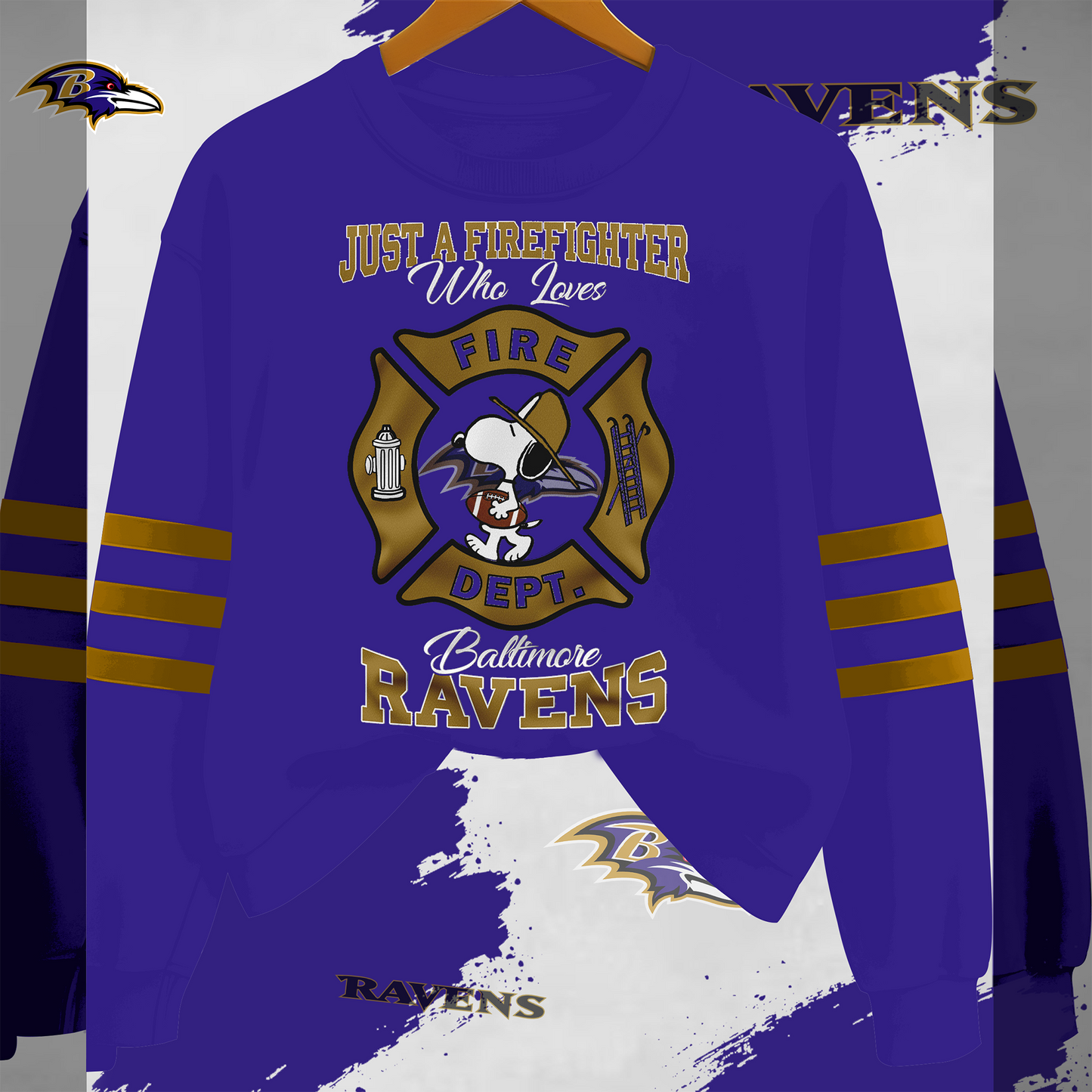 BR x NFL Just A Firefighter Who Love Sweatshirt DDT HLPHUONG