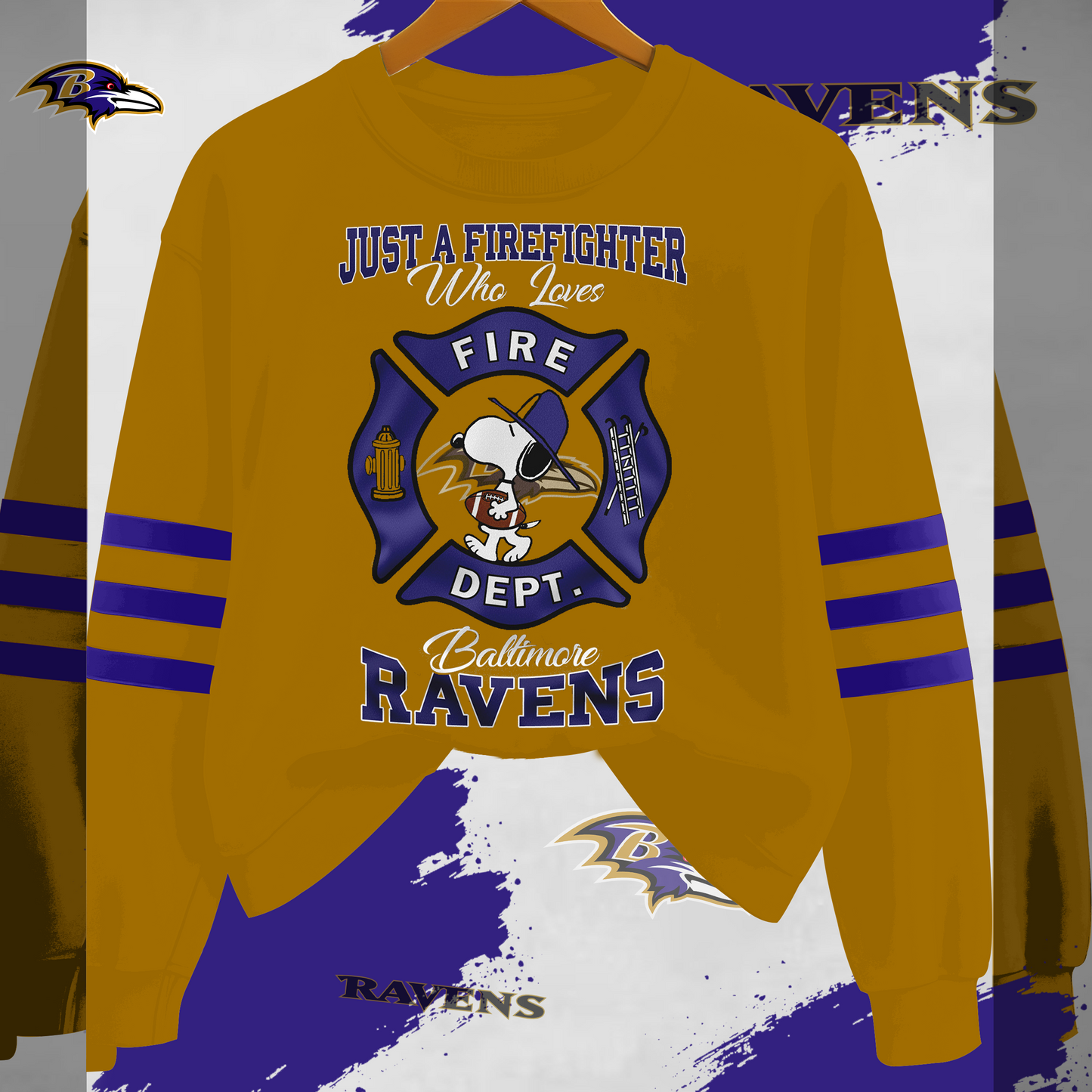 BR x NFL Just A Firefighter Who Love Sweatshirt DDT HLPHUONG