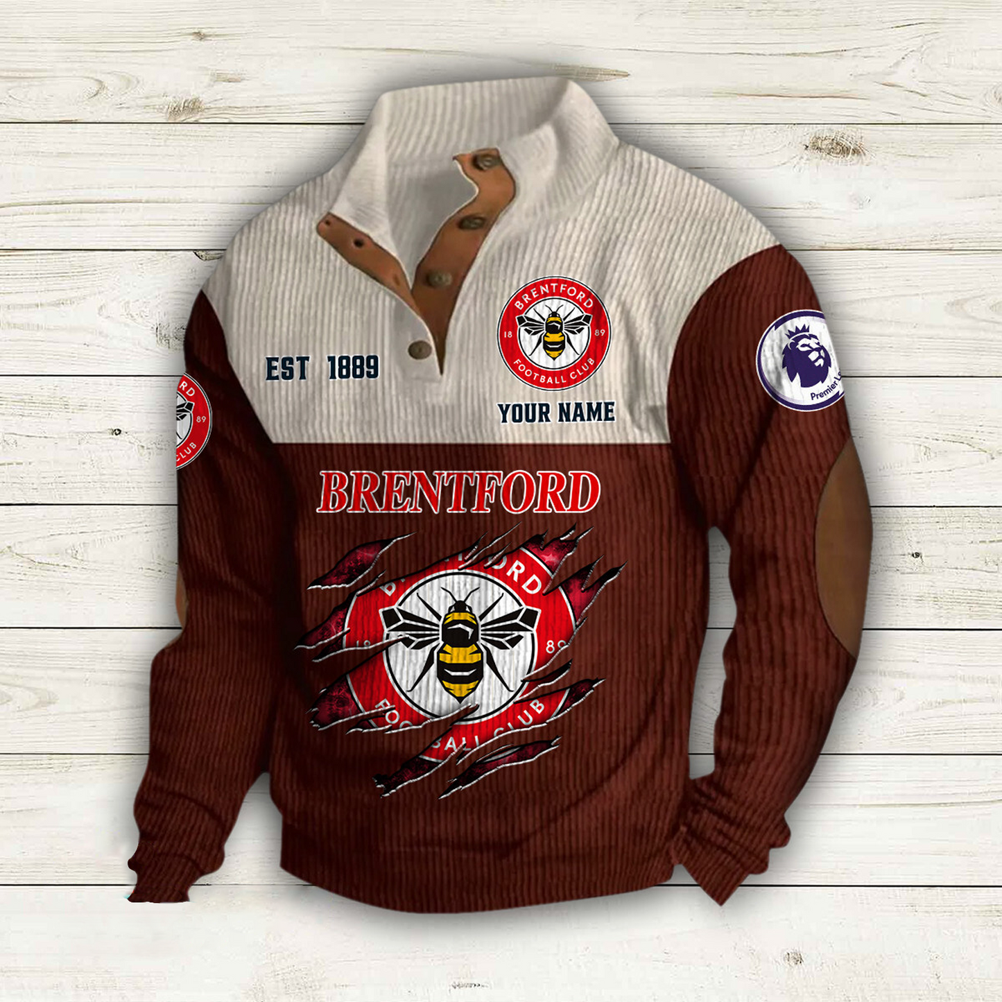 BRE x EPL Double Breasted Stand Collar Hoodies DATND TANTD