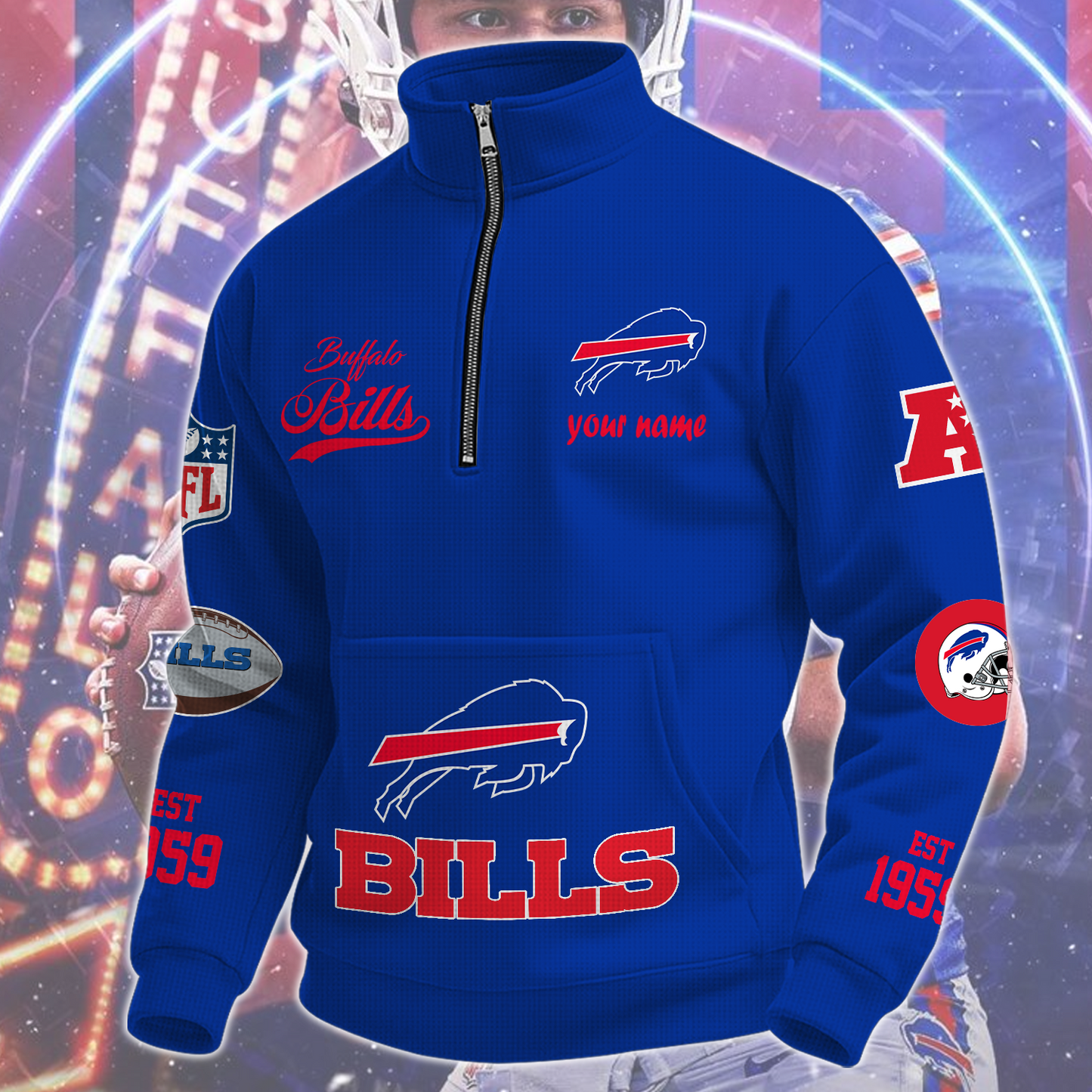 BUF  x NFL Quarter-Zip Sweatshirt DatND DVT